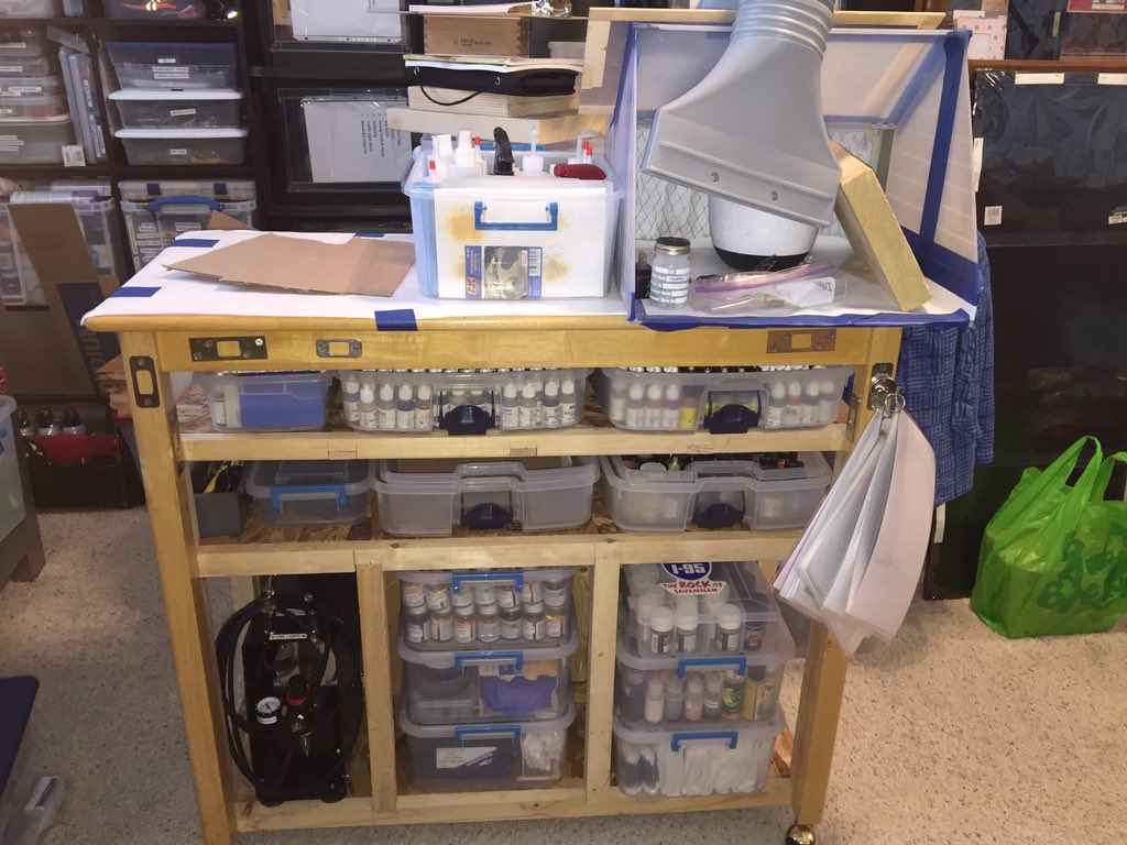 Mobile paint center ready to roll!