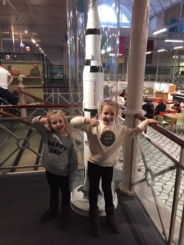 My two little ladies are wishing you lots of luck today <a href="/astro_timpeake/">Tim Peake</a>