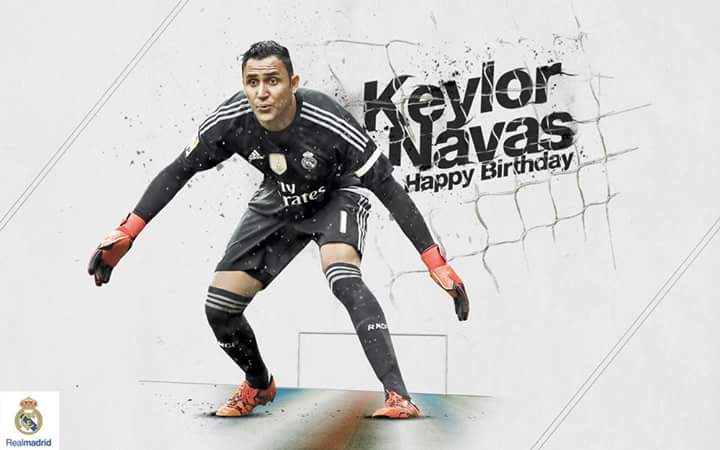 Happy birthday keylor navas 