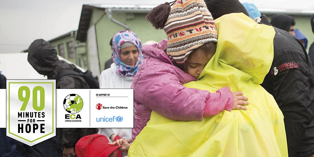 Malmo_FF's tweet photo. Tillsammans med andra europeiska klubbar har vi gett 1,3 miljoner euro till förmån för barn på flykt #90minsForHope https://t.co/VFSsM23yuZ