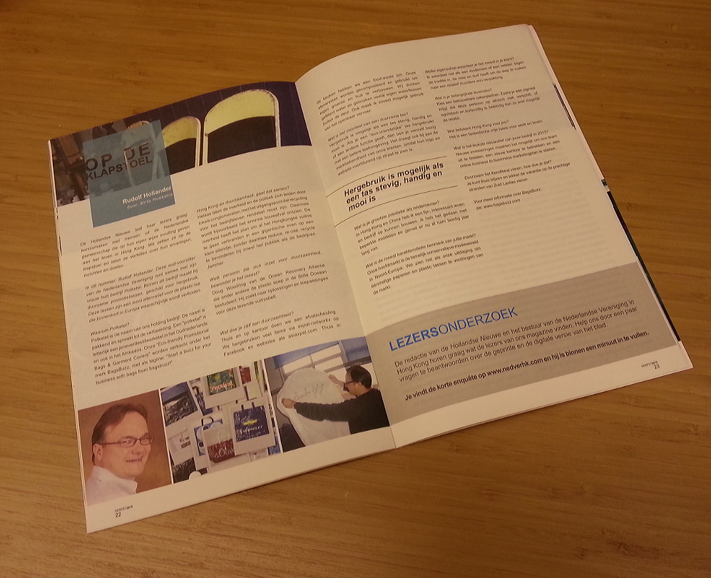 BagsBuzz's tweet photo. An interview with Rudolf on page 23 &amp; 24 - check this out in the Hollandse Nieuwe magazine!
https://t.co/5ucY9DrA8N https://t.co/GxYDvJt7sW