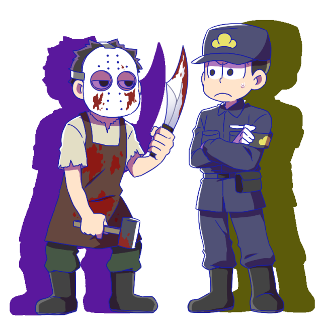 はるか Pa Twitter ジェイソン一松と鑑識十四松 T Co Jgvpfcxi1y