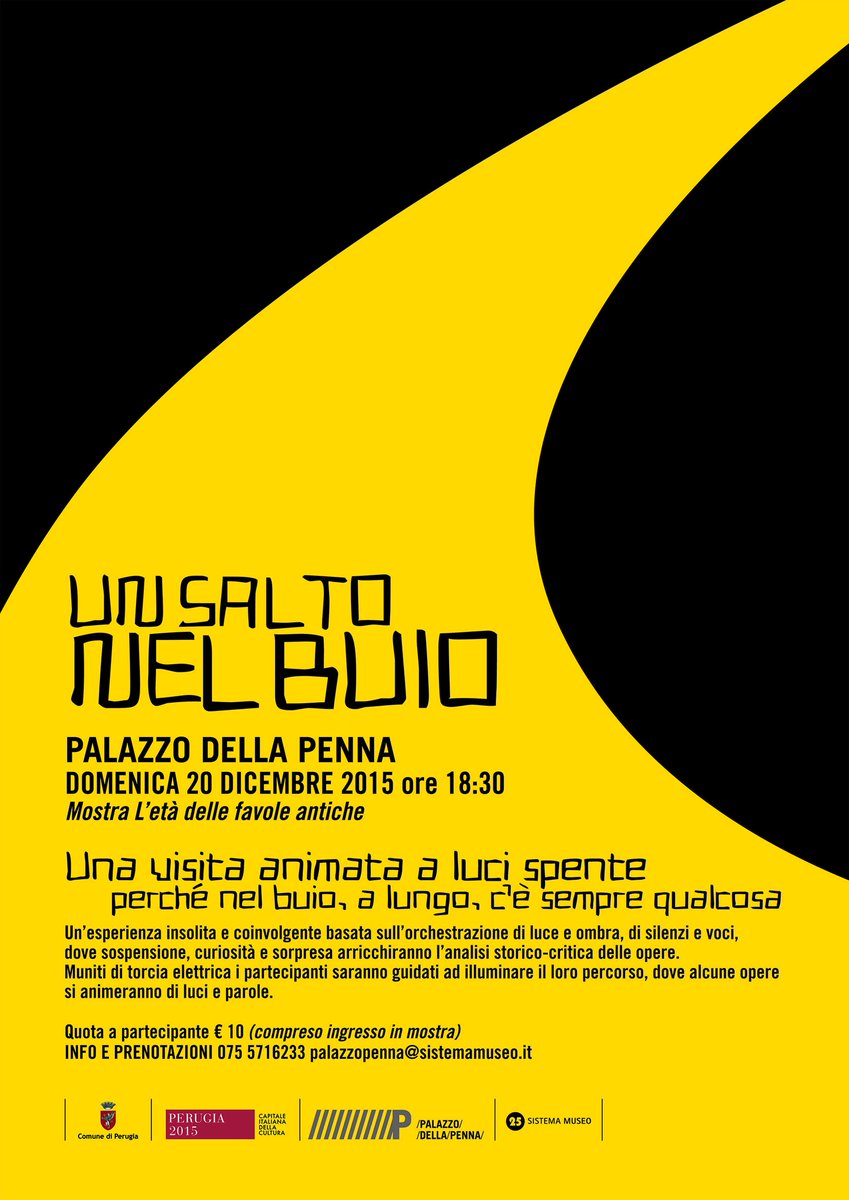 Un salto nel buio.Visita guidata a luci spente alla mostra L'età delle favole antiche <a href="/CulturaComPg/">CulturaComunePerugia</a> <a href="/PalazzoPennaPg/">Palazzo Penna PG</a>