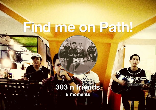 Find me on #Path now! Go to: path.com! #thepersonalnetwork