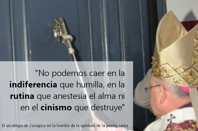 "No caigamos en la indiferencia que humilla, en la rutina que anestesia el alma ni en el cinismo que destruye"