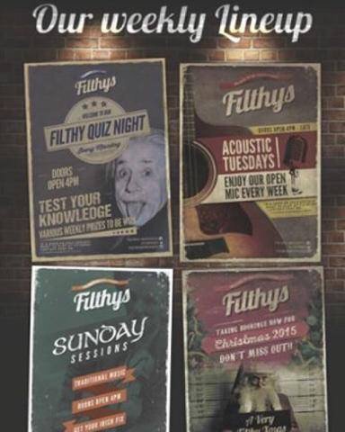 FilthysOLD's tweet image. Something on every day at FILTHYS! 

Tonight 
£15 beer buckets 
£10 bottle wine 
£7-2 doubles