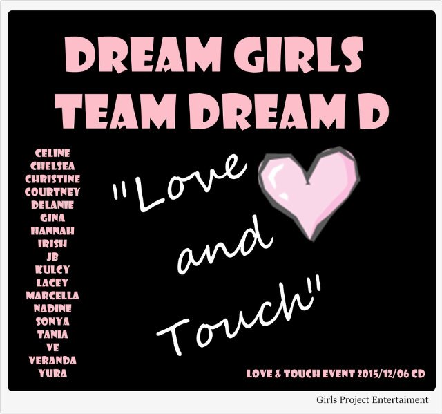 MarinCourtney's tweet photo. It's Release @DreamGirlsPR TEAM DREAM D "Love &amp; Touch" Event CD/DVD and now Available On Sale PR+1,250!! ^^ https://t.co/Zvu6vWhD5s