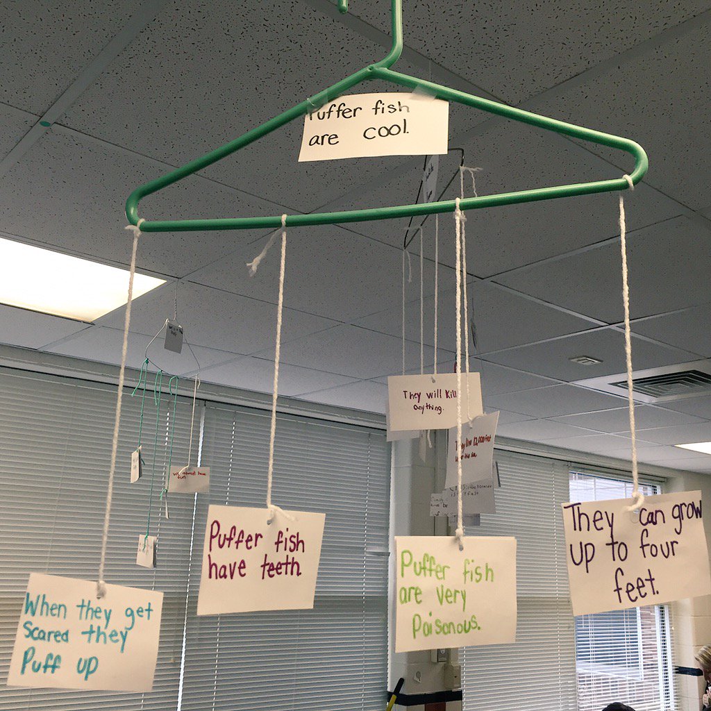 SnyderNLE's tweet photo. Main idea &amp; supporting details mobile hangers #nle16 #lcps16 @dwhite3775 @Alisonterzian #mainidea #readingislife https://t.co/G6XHoSOg8V