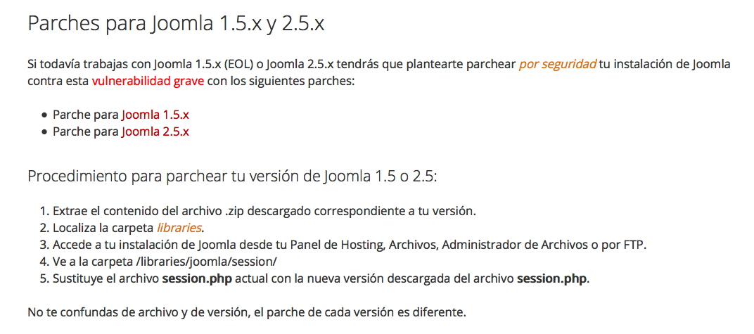 gnumax's tweet photo. Parchea tu versión de Joomla 1.5.x y 2.5.x "por seguridad" https://t.co/u1c814PZom #joomla #jos #security https://t.co/PUrZeVdBvV