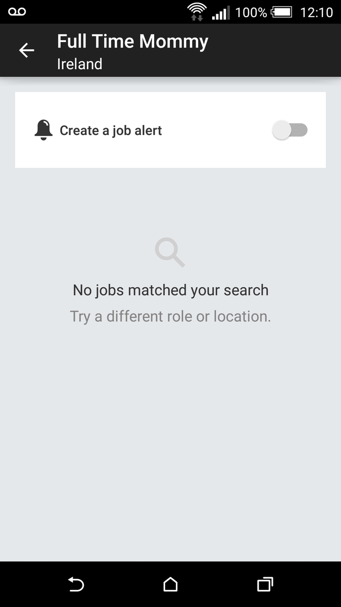 conamaravaughan's tweet photo. @iamCiaraKing @LinkedIn So I checked on #linkedinjobfinder and there are no available jobs at FULL TIME MOMMY LTD. https://t.co/tLIG6TO0OP