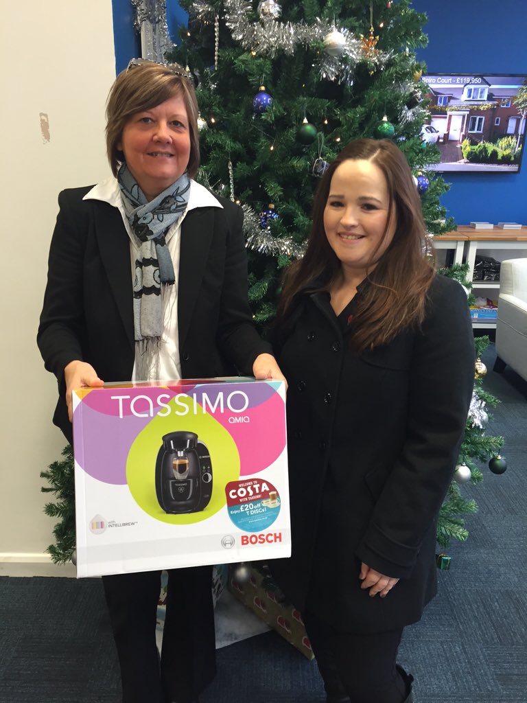 imovene's tweet photo. Our next prize winner of the tassimo coffee maker from our Fayre raffle. Congratulations. In aid of @Willow_Burn https://t.co/J5bPw83dHu