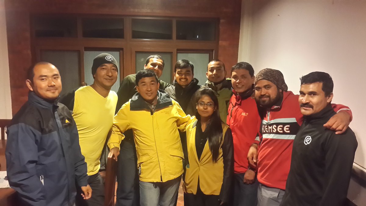 GAdv_Rajju's tweet photo. Team Nepal celebrating the launch of National Geographic Journey with G Adventures #natgeojourneys #journeyCEOS https://t.co/nebpVuudtx