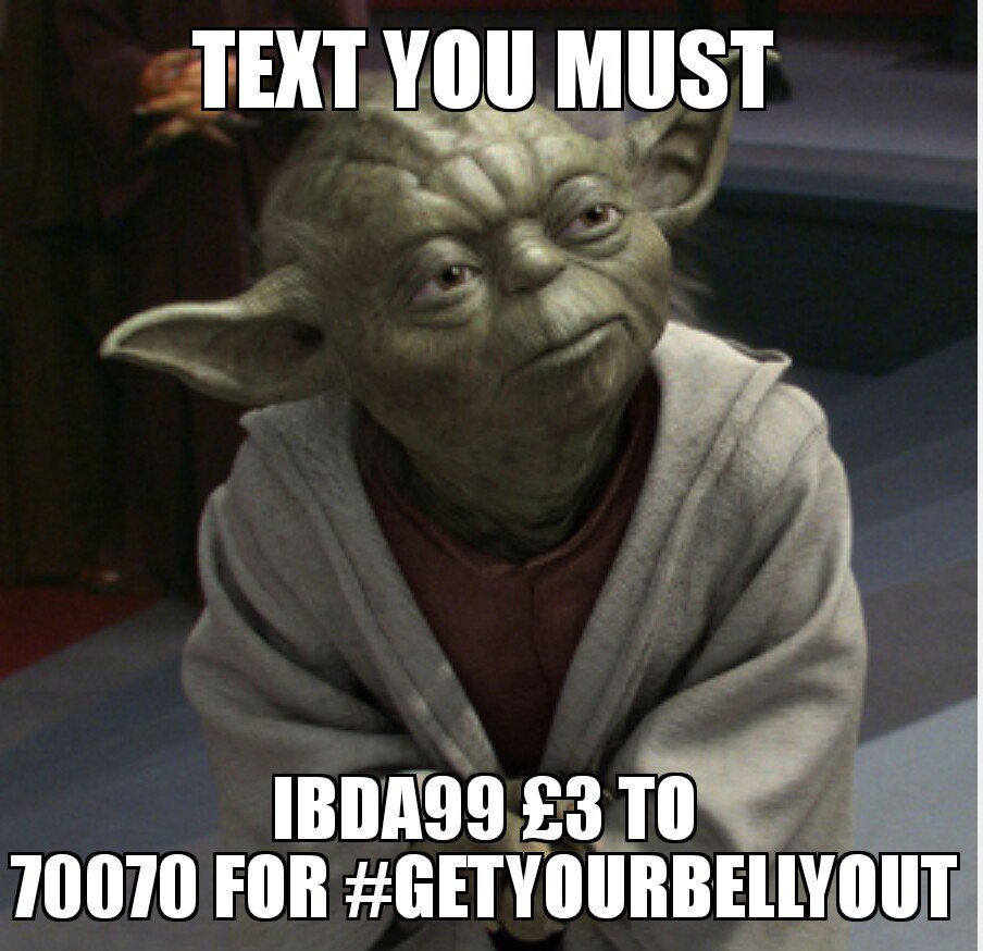 IBDBatman's tweet photo. @CozzieCorinne @Miss_Jenny_Cook @LeeRegis @wales28 #GetYourBellyOut #GYBOBatman #StarWarsForceAwakens #IBDAwareness https://t.co/7fxaIDshIf