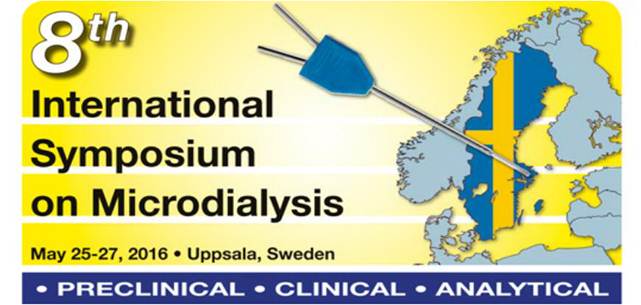 Save the date for 8th International Symposium on #Microdialysis in #Uppsala May, 25-27 ! microdialysis2016.org