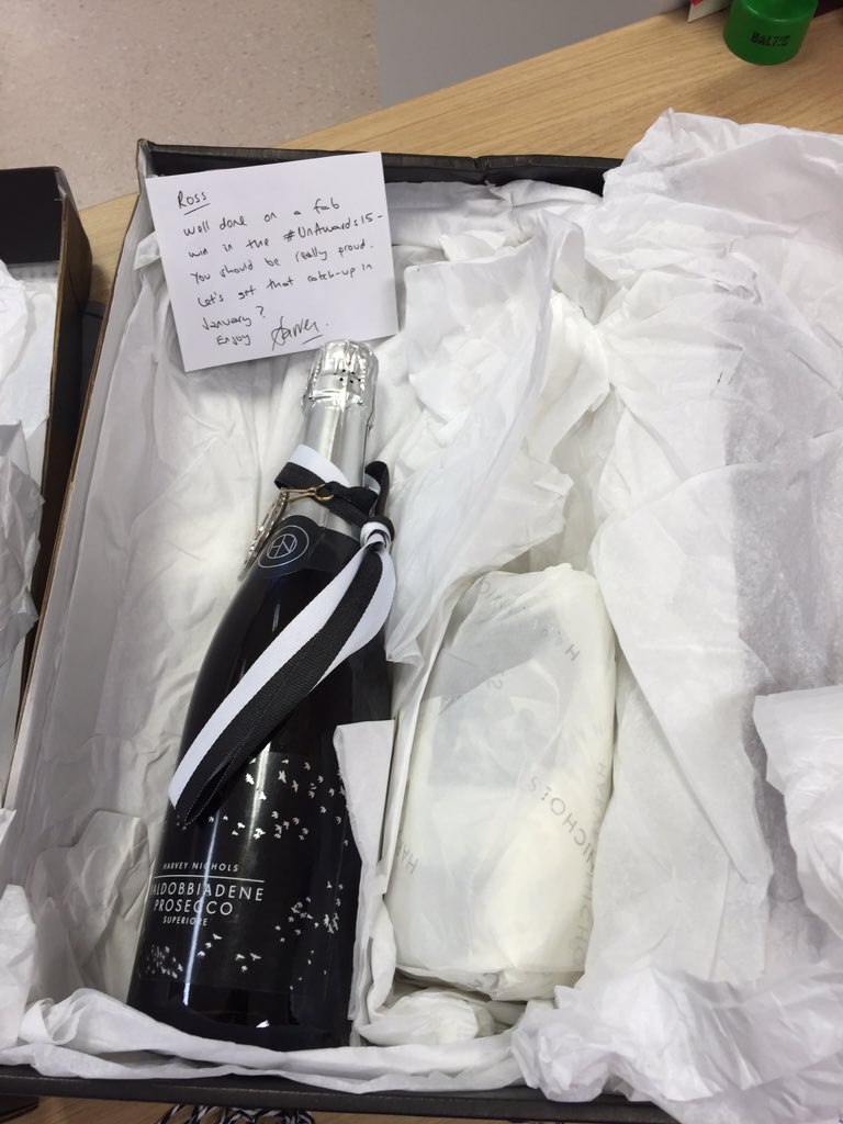 RossWigham's tweet image. Lovely surprise waiting in the post for me this morning. Our #unaward from @comms2point0. Very proud &amp;amp; thankful!