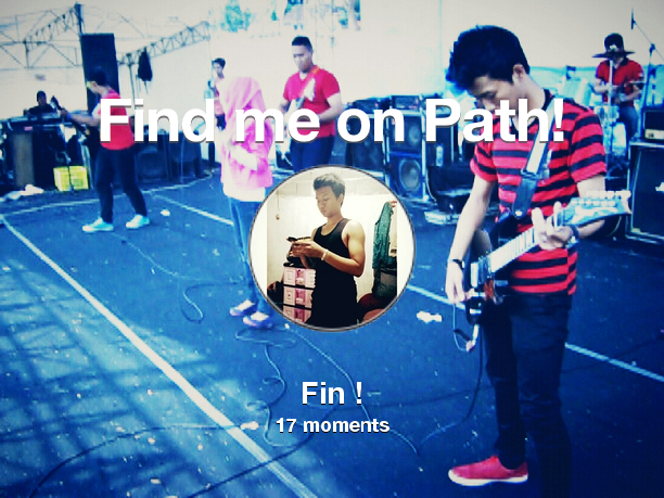 Find me on #Path now! Go to: path.com! #thepersonalnetwork
