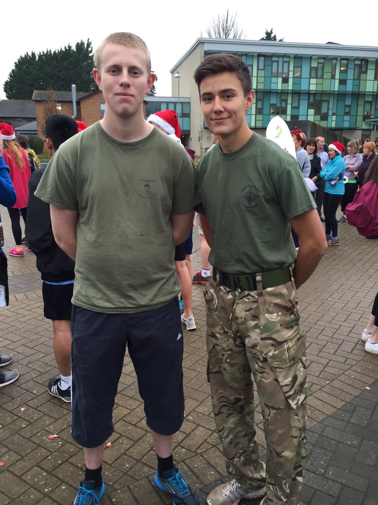 STBPS's tweet photo. Public services students and cadet lance corporals Perry Rees and Josh Maynard ready to run for @toilettwinning https://t.co/H0kbqyDi1C