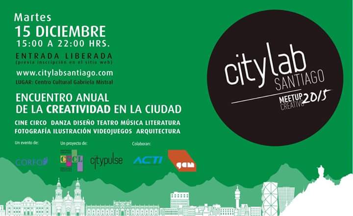 CREATE_arcos's tweet photo. ¡Hoy! Citylab Santiago "Encuentro anual de la creatividad". https://t.co/yx5NCmpKMs
#FelizMartes https://t.co/hQJ01VHhkE