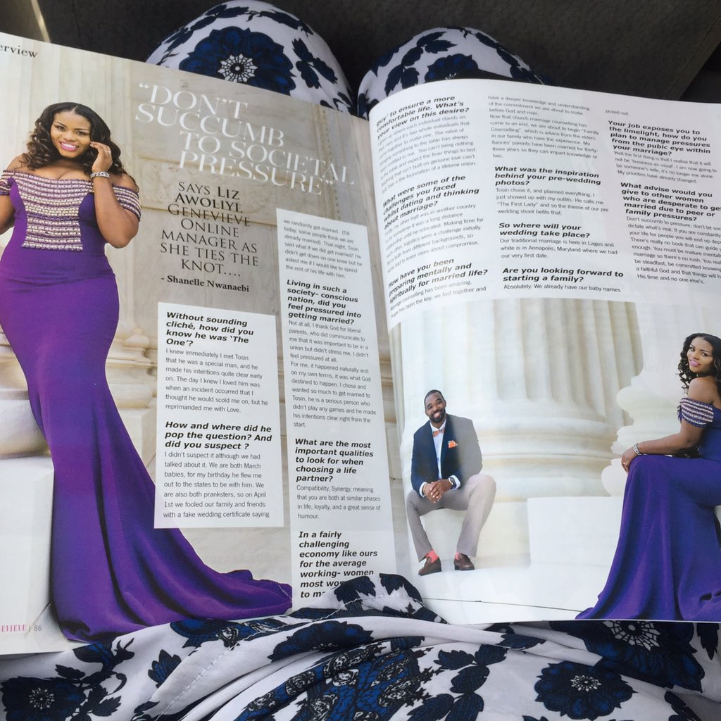 Theelizab_eth's tweet photo. Thank you @GenevieveMag #BridalEdition https://t.co/B9w7erLTA7