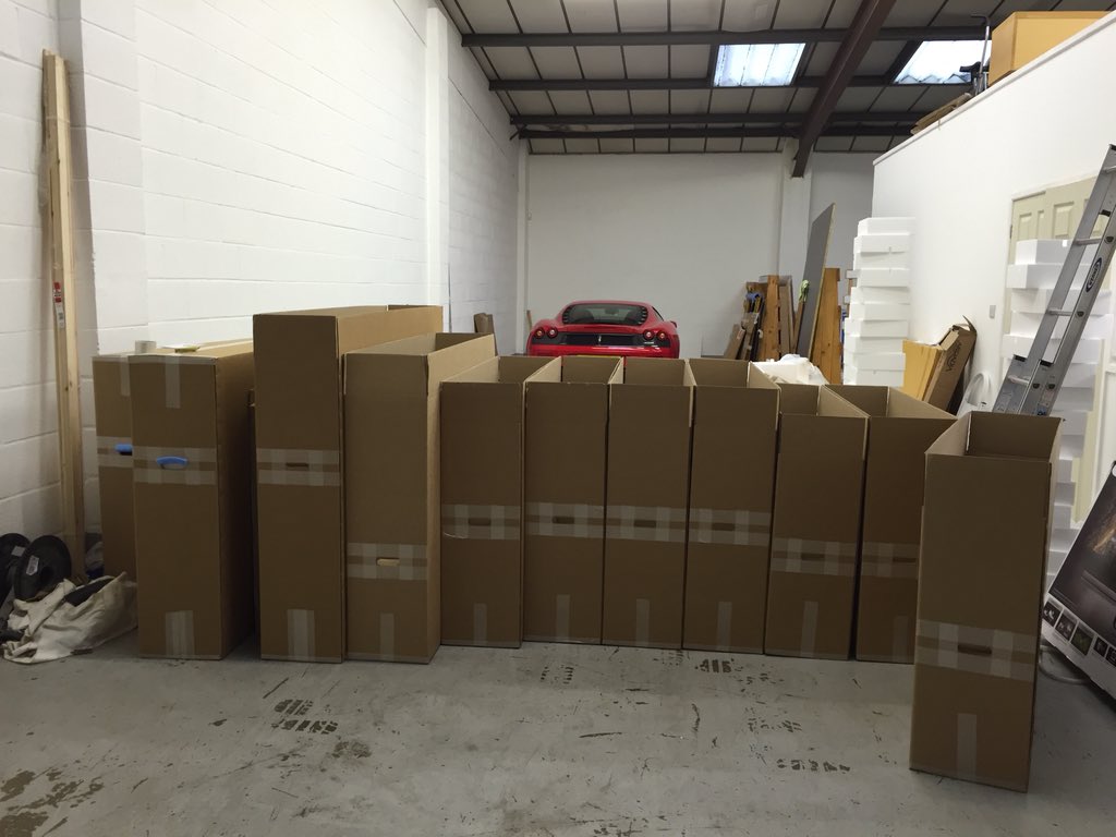 PictureFrameTV's tweet photo. Just a few of our #MirrorTVs headed out for Christmas. UK's BEST selling #MirrorTV. #LiveInstall #Ferrari430 https://t.co/KywnOb9xRb