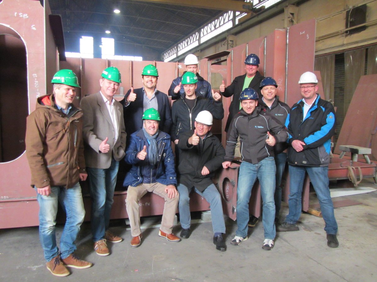 Last week Iskes Towage &amp; Salvage visited Holland Shipyards to witness progress of construction of new Eddy Tug