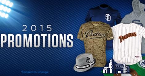 DailyFantasyNws's tweet photo. Just announced! 2015 #Padres promotional schedule is now available. Check out https://t.co/ZHLWbIyROv for details https://t.co/VWt3ALMhTR