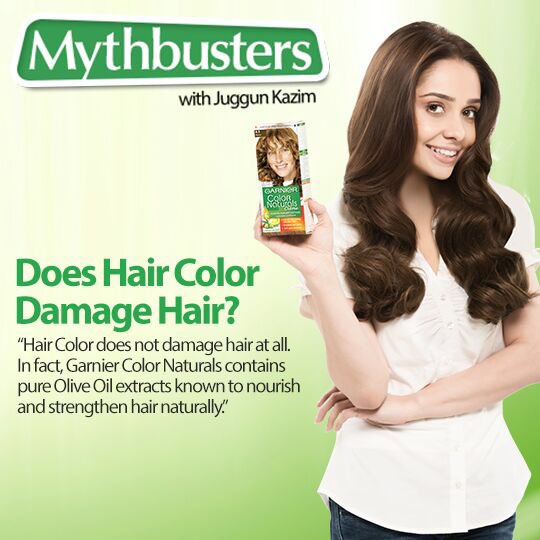JuggunKazim's tweet photo. People always ask me "Does haircolor damage hair?" Here's my answer. #JuggunKazim #Mythbusters #GarnierColorNaturals https://t.co/5DPO42I7er