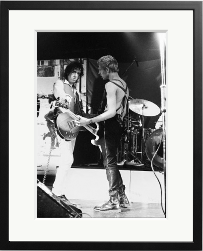 Happy Birthday Paul Simonon - with Mick Jones at Friars Aylesbury, 1978. By Mark Jordan.  