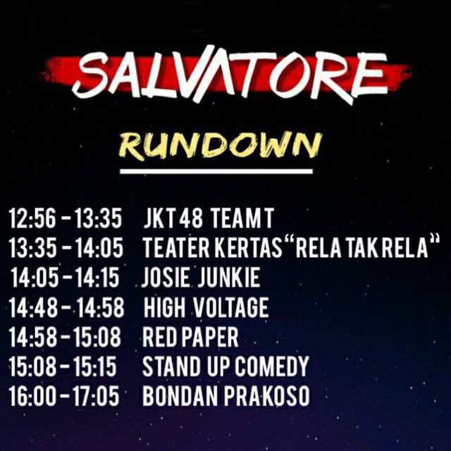 Hello, Savior!
This is our official rundown, sooo don't miss their performance, guys!😆