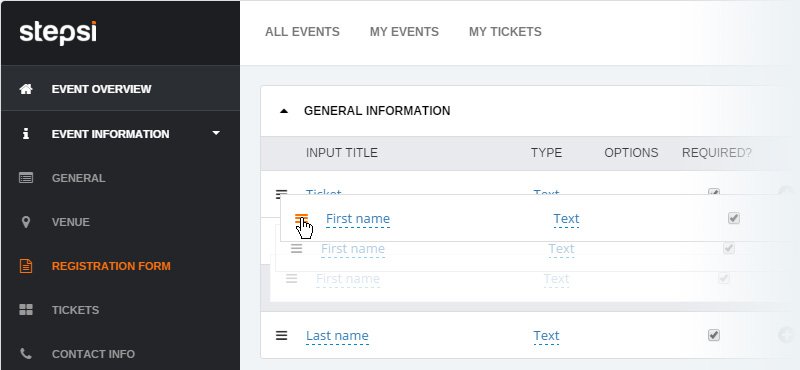 stepsicom's tweet photo. Stepsi event software - Create beautiful Registration forms - Try it FREE today! https://t.co/eIKjJ8VrOF #eventprofs https://t.co/P9hl4pmvHK