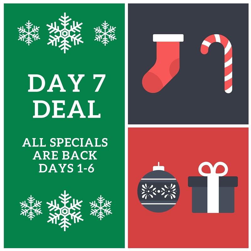 Special for day 7 - second chance to get the deals from days 1-6! bit.ly/1O2ziMA