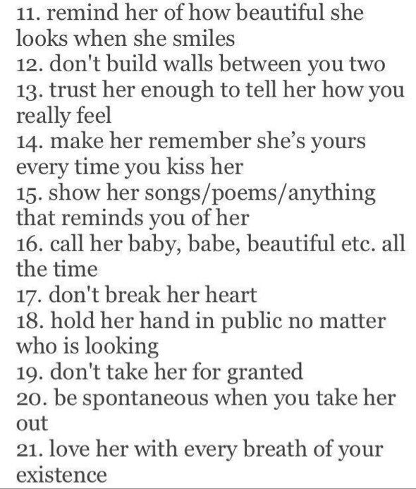 "21 ways to keep her"