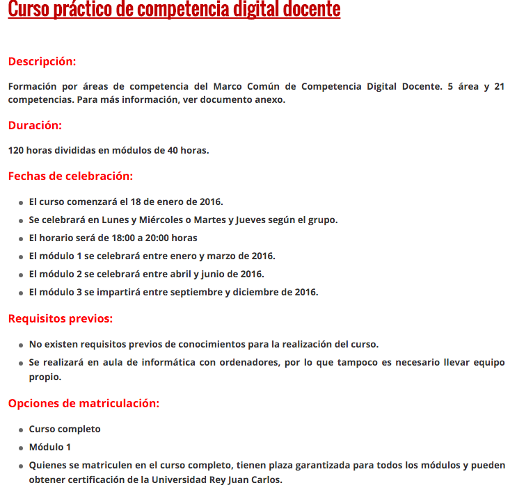 MGarasa's tweet photo. #recomiendo Pedazo de curso en COMPETENCIA DIGITAL DOCENTE 120hrs certificado URJC de la mano de @ecatolicmadrid https://t.co/ma8ymgr34M