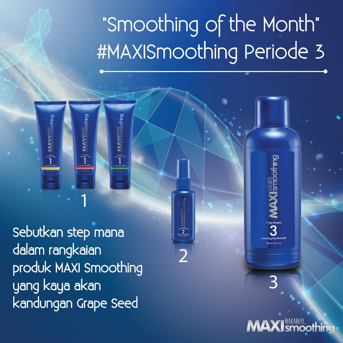 MaxiSmoothing's tweet photo. Masih ada waktu untuk jadi cantik dengan memenangkan MAXI Smoothing GRATIS dari #MAXISmoothing. Ayo ikuti kuisnya! https://t.co/IMYcJ1Fcv8