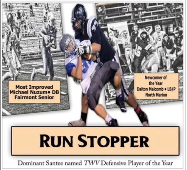 MattWelch_'s tweet photo. Your All-TWV Defense, headlined by Hunter Santee. STORY: https://t.co/e8yKrNamaq #wvprepfb https://t.co/blhXfplH4t