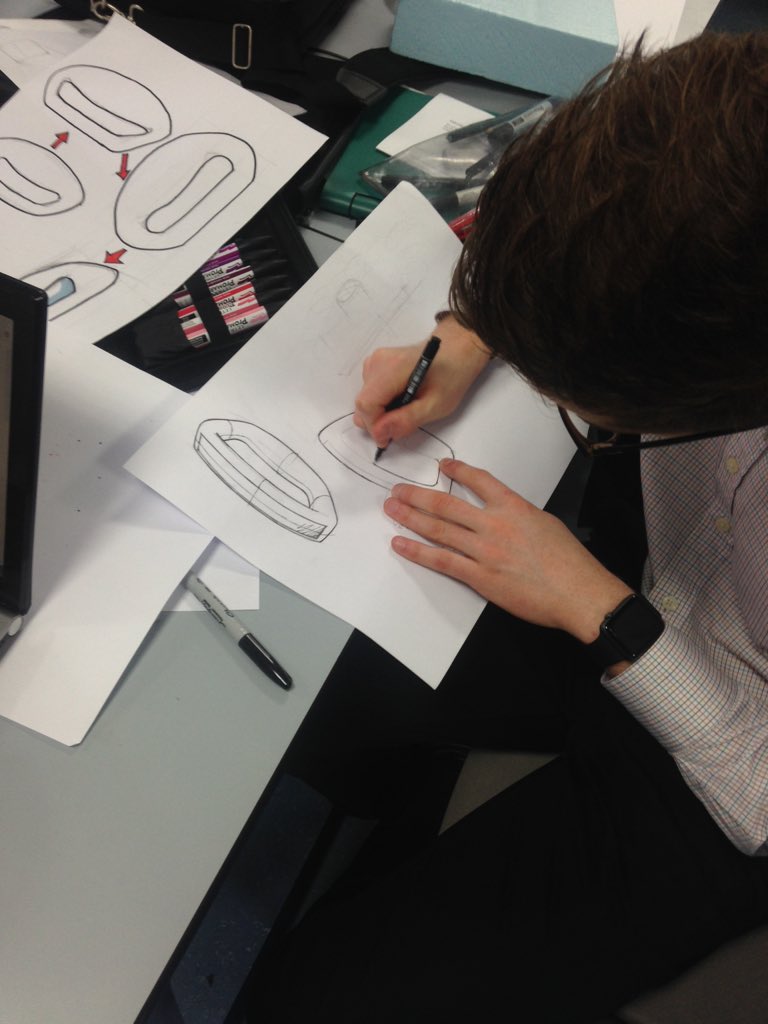 LangtonDesign's tweet photo. #ravegen project underway @UniKent working with Product Designer Chris Corbett from @Pavegen #legend @EDTSouthEast https://t.co/MewkYCPKn7