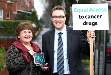 CancerFocusNI's tweet photo. Congrats @StratagemNI for yr UK public affairs award for our #equalaccessni to cancer drugs campaign. @BelfastLive https://t.co/2OtVNHBGN7