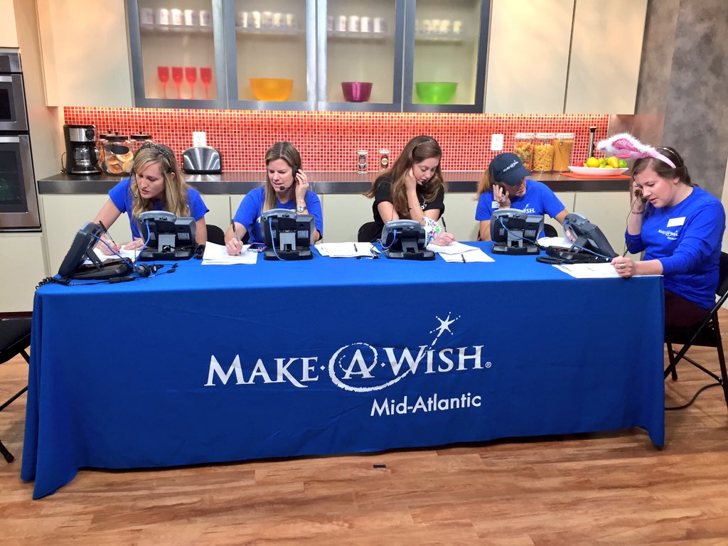 HollyMorrisTV's tweet photo. Phone bank is open! Donate now to @WishMidAtlantic gifts matched up to $500,000!  #edensunicornwish https://t.co/DfHJlsoYAa