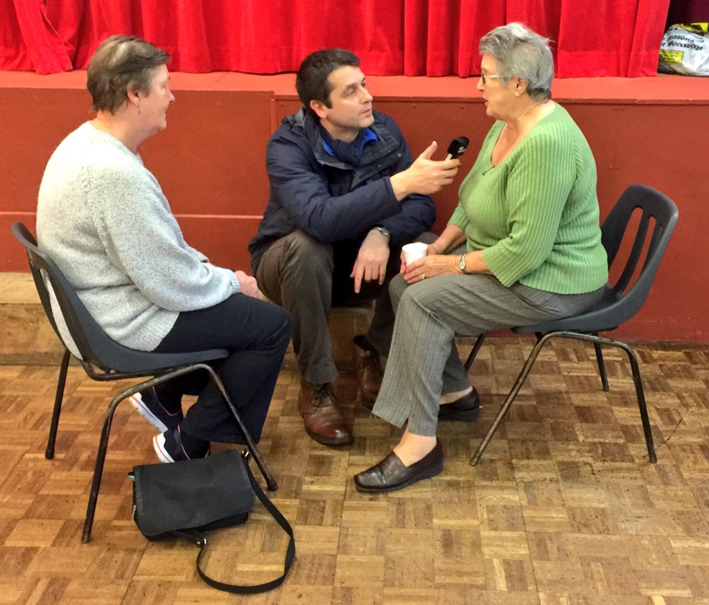HMRCircleCIC's tweet photo. Val &amp; Joyce being interviewed by @bbcradiomanc @jalilancs about Christmas' Past at our #CookEatTalk event https://t.co/pkn8SpBamx
