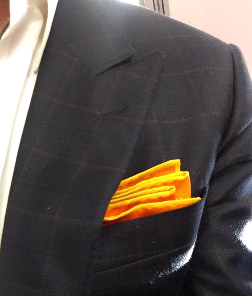 Today's #SquareGame is on point. <a href="/WolfWylan/">Wolf & Wylan</a> #pocketsquare