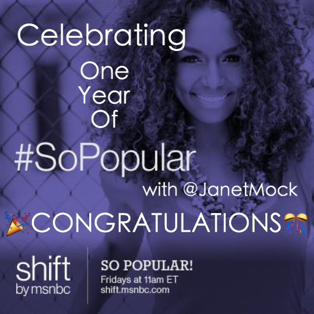 ChernoBiko's tweet image. Happy Birthday #SoPOPular and Congrats @JanetMock! Thanks for making us laugh, cry and wish we were in the clique.