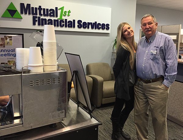 Mutual1stFCU's tweet image. Staff will be extra perky today with our visit from Jo-on-the-GO this morning! #delicious #CUfun