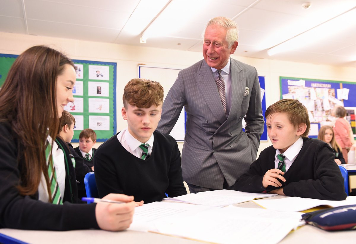 merthyrexpress's tweet photo. Prince Charles has just left Pen y Dre High School - see what he's been up to here https://t.co/776IdmwiFA https://t.co/gwJxeHgkwj