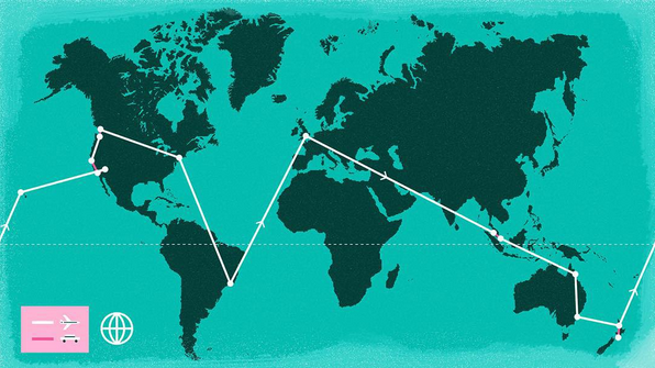 Gabriellawisdom's tweet photo. ✈️🌐#RTW2016 #itinerary @michaelwilliamlester &amp; I are going #roundtheworld #map #TravelTuesday #vector #illustration https://t.co/7RUV9mmj43
