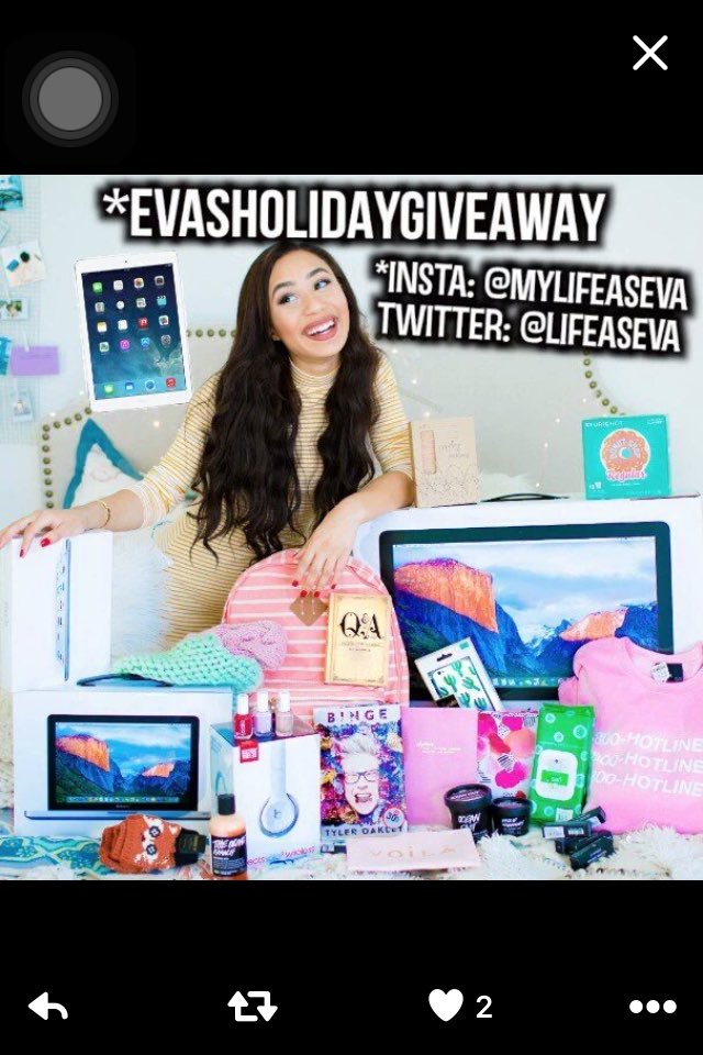 StefDsilva's tweet photo. @lifeaseva Eva's awesome giveaway go check out her channel on YouTube !! She's bae!! #EvasHolidayGiveaway ❤️😘😘❤️ https://t.co/rk0FkVOjuM