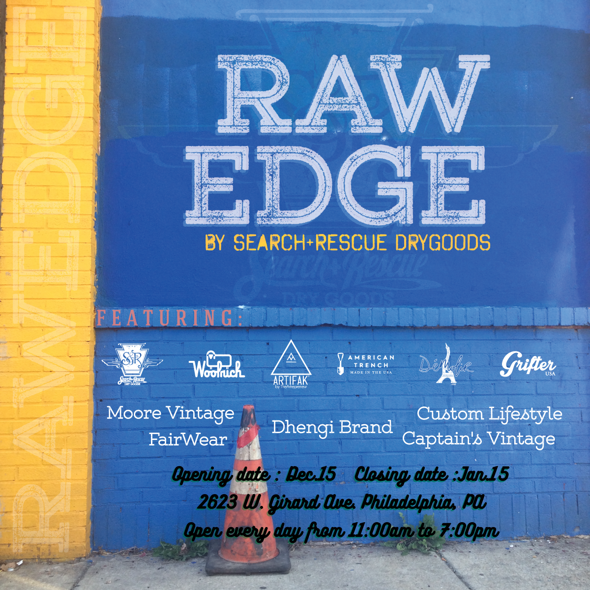 Pop-up shop news! Check out Raw Edge, a pop-up mini market experience in Brewerytown through 1/15.