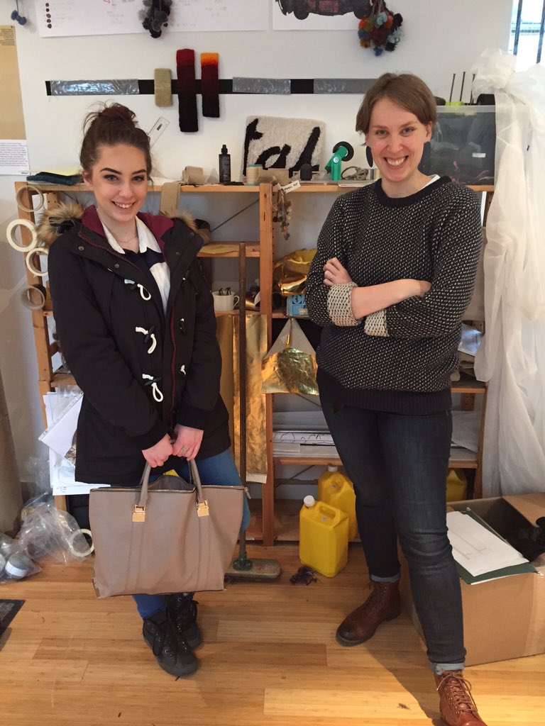 CreativeEdin's tweet photo. Noon tour of @DovecotStudios w/ tufter @vanacoleman @aoife_meir & wonderful show #selected2015 #careeradventures https://t.co/Ag9EQvgkDR