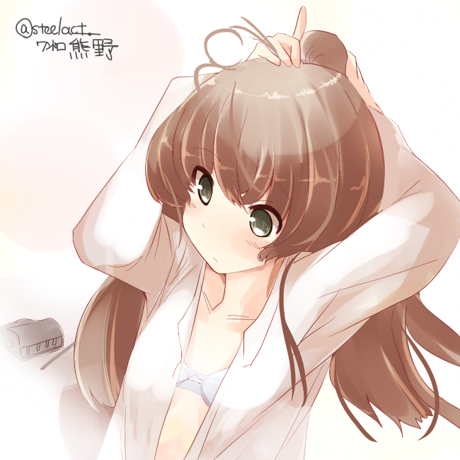 熊野さん髪型セット中
#艦これ版深夜の真剣お絵描き60分一本勝負
#艦これ版真剣お絵描き60分一本勝負_20151215 