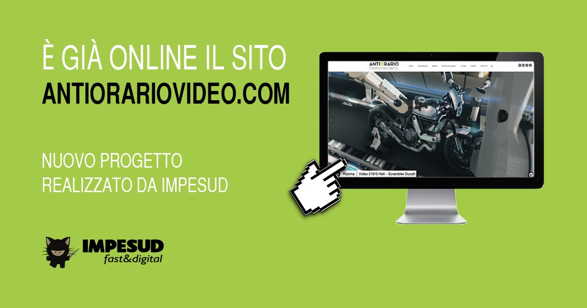 Impesud's tweet photo. https://t.co/Hri2gdKtRu #antiorario #video #videoagency #creativevideoagency https://t.co/COCxnxeojX