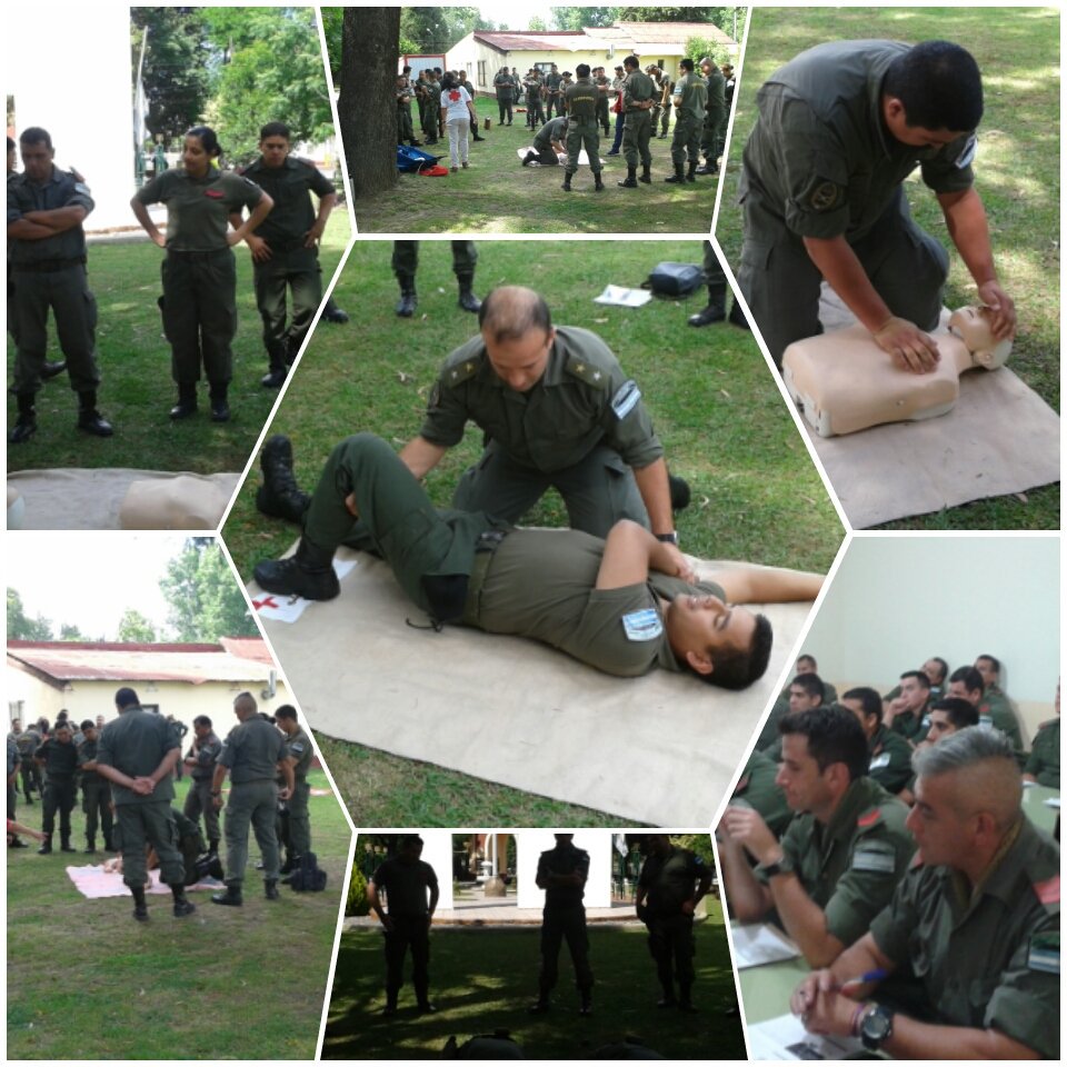 glvd's tweet photo. Curso de primeros auxilios en Gendarmeria Mobil 1 @CruzRojaArg @filialsanandres https://t.co/hvmpoJYXrV